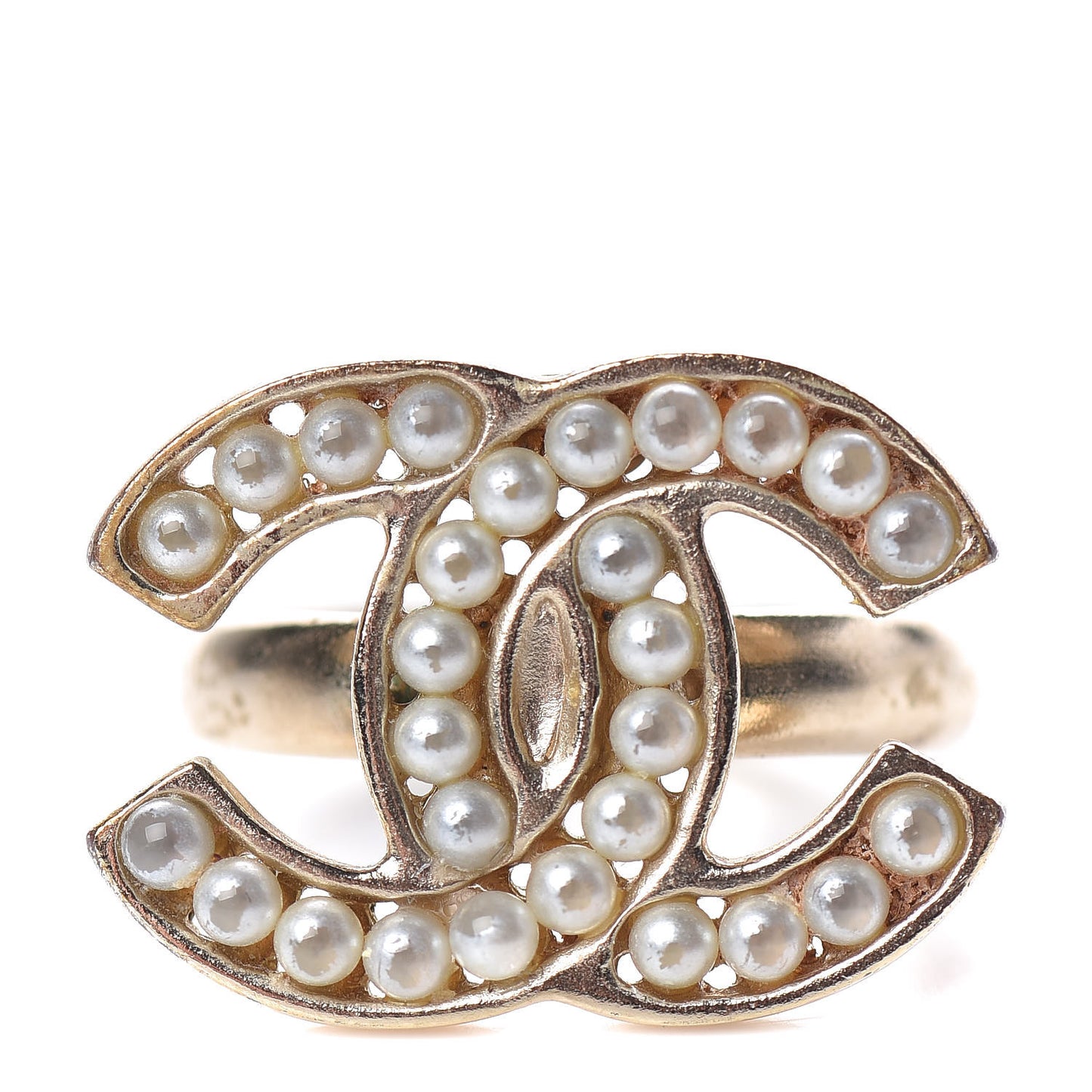 Pearl CC Ring 51 5.75 Gold