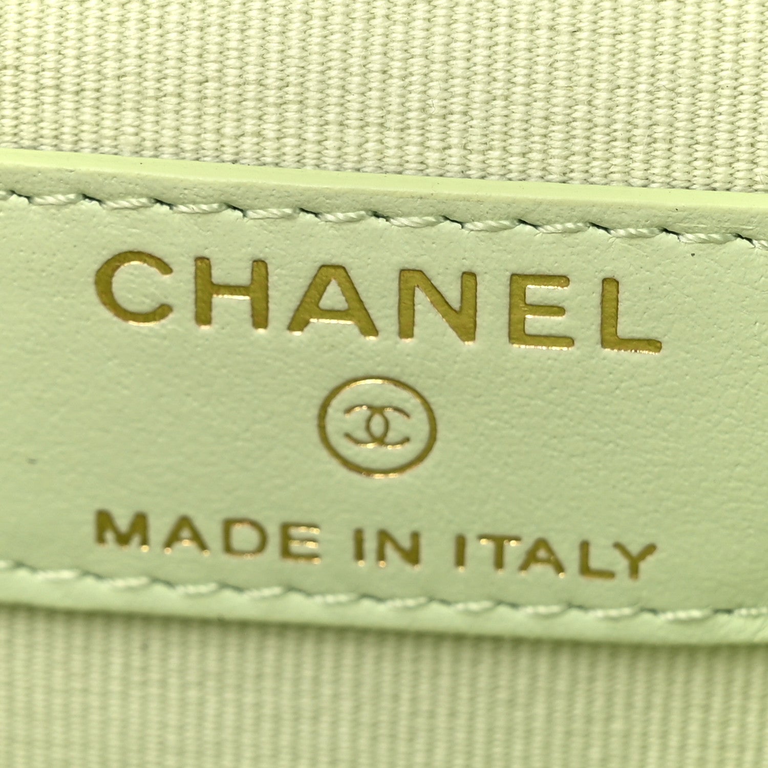 Chanel Caviar Quilted Small Handle With Care Vanity Case With Chain Light Green 11 of 19