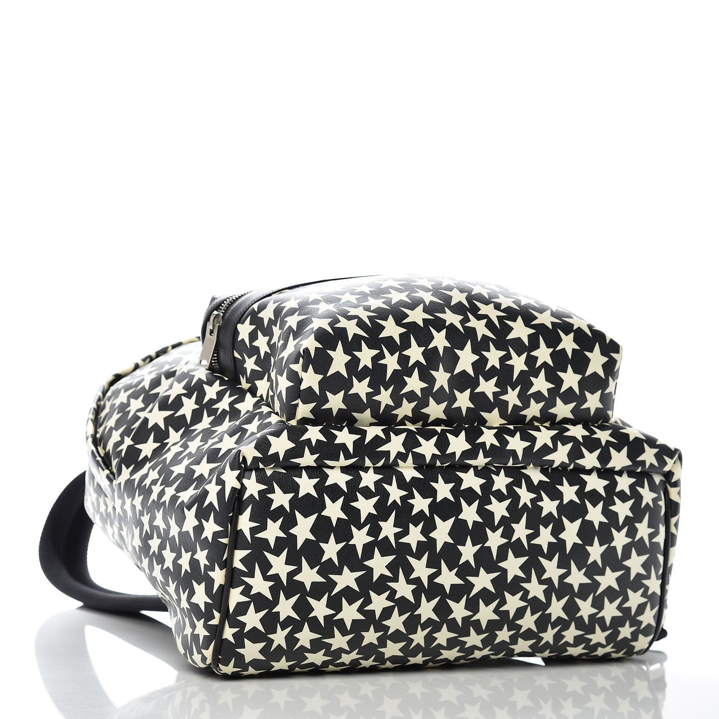 Calfskin Star Print Hunting Backpack Black White