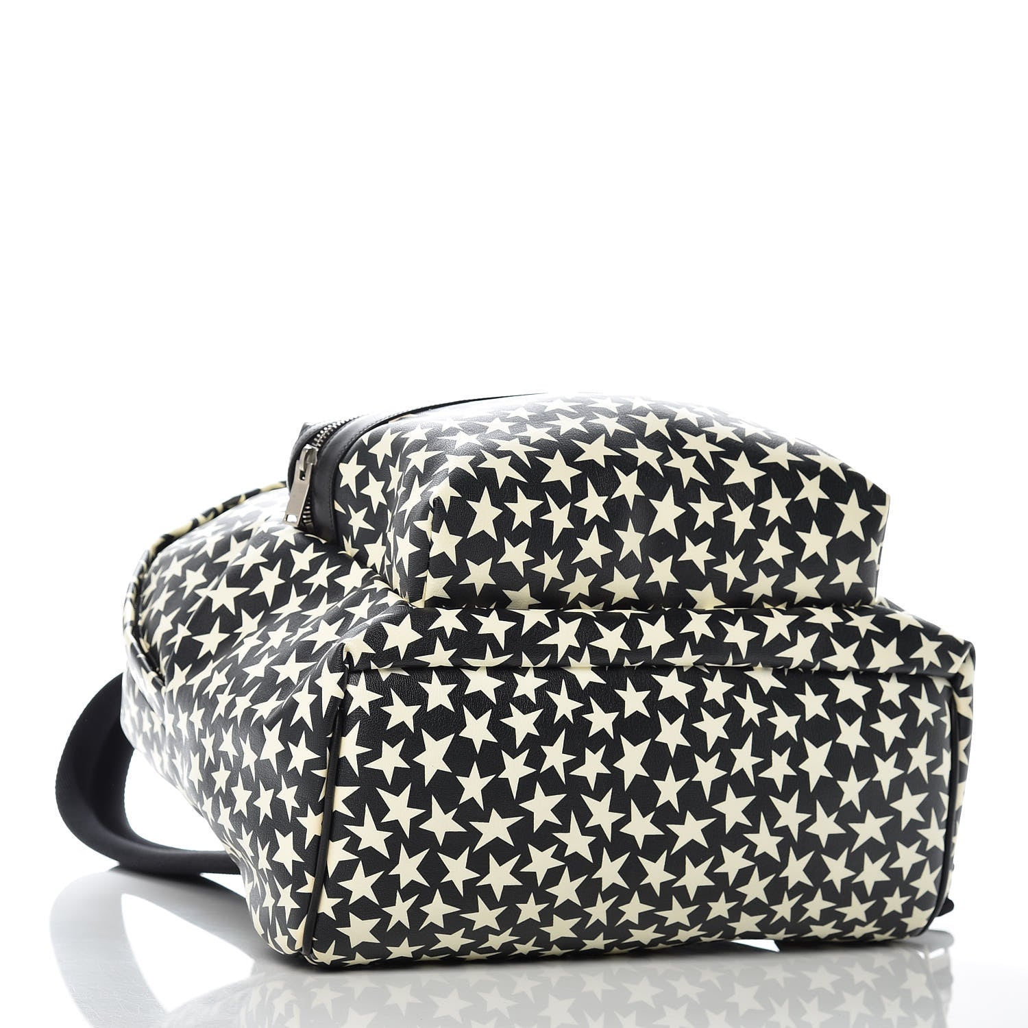 Saint Laurent Calfskin Star Print Hunting Backpack Black White 4 of 10