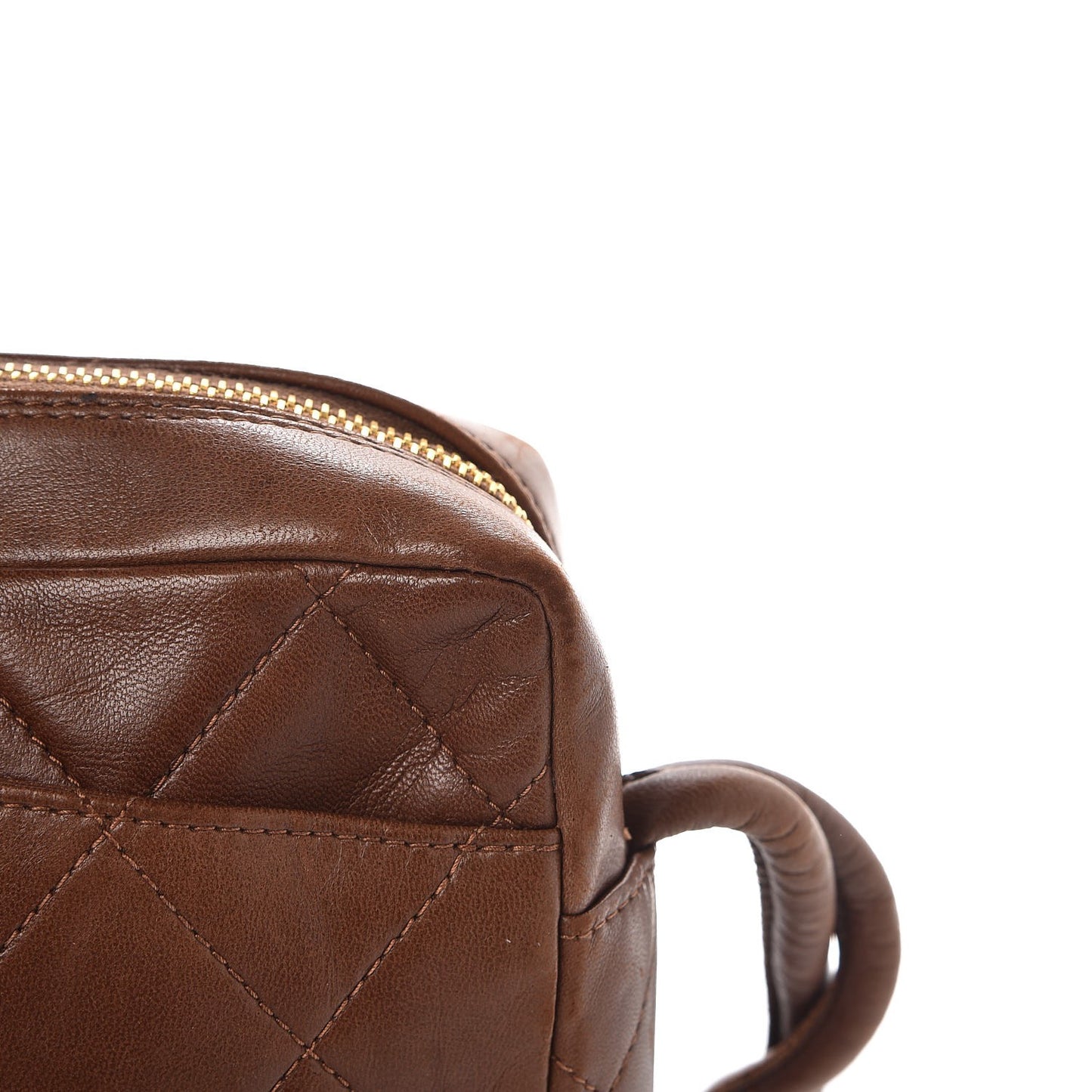 Lambskin Shoulder Bag Light Brown