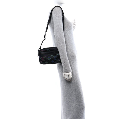 Louis Vuitton Calfskin Monogram Spotlight Comet Messenger PM Black Borealis 2 of 9