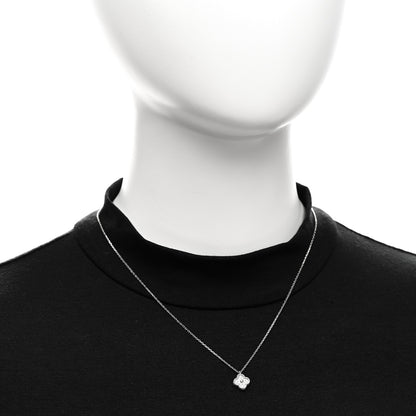 Van Cleef & Arpels 18K White Gold Diamond Sweet Alhambra Pendant Necklace 2 of 6