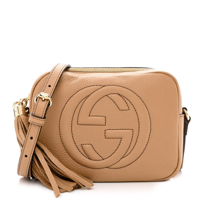 Gucci Pebbled Calfskin Small Soho Disco Bag Camelia 1 of 11