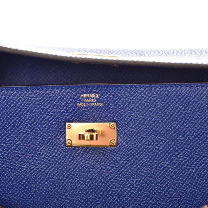 Hermes Epsom Kelly Longue Wallet Bleu Electrique 6 of 9