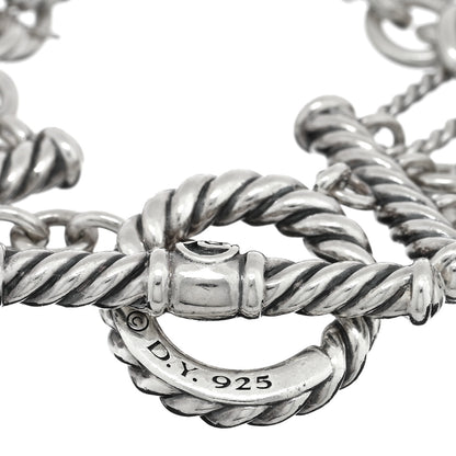 David Yurman Sterling Silver Multi Gemstone Multi Strand Bracelet 3 of 3