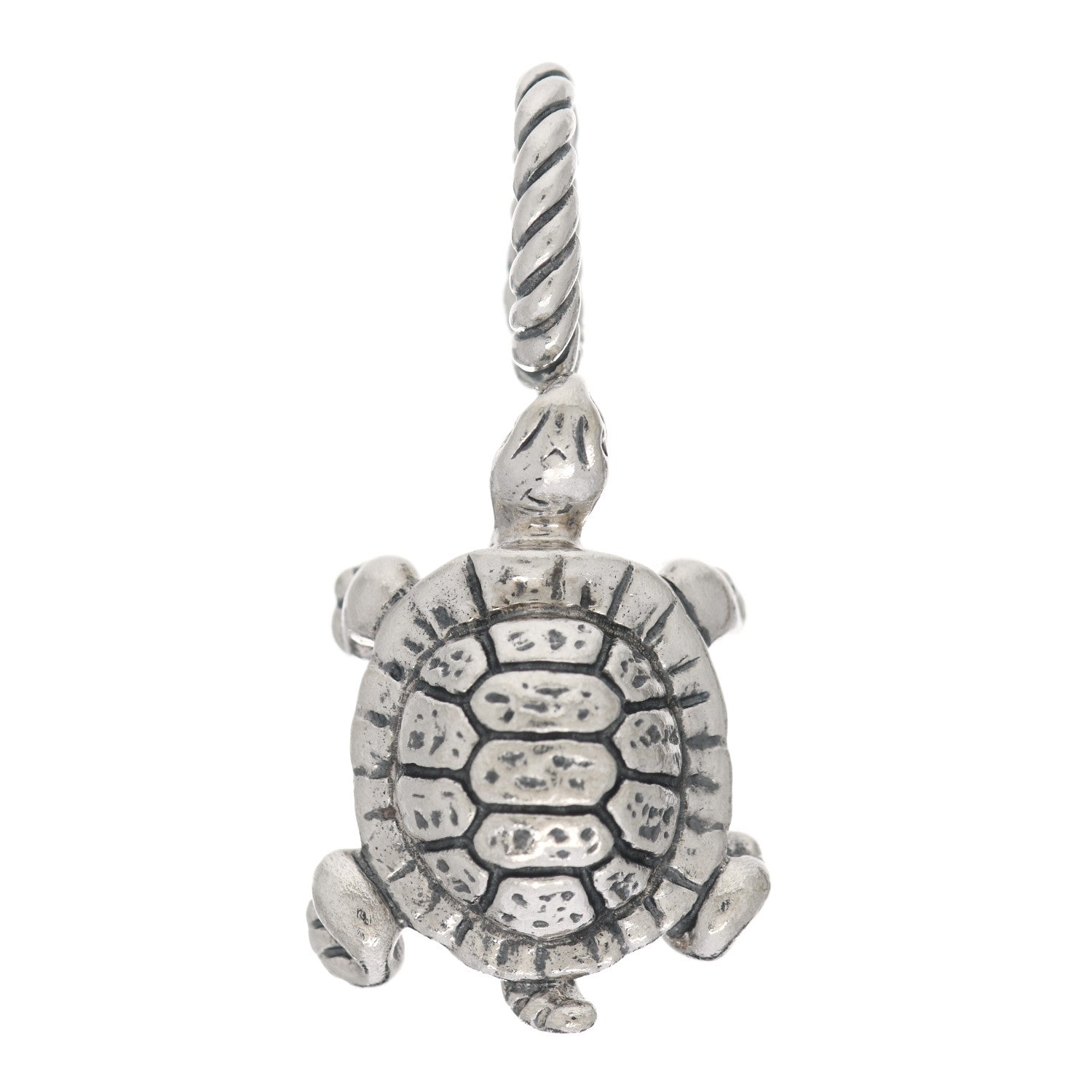 David Yurman Sterling Silver Turtle Enhancer Pendant 1 of 3