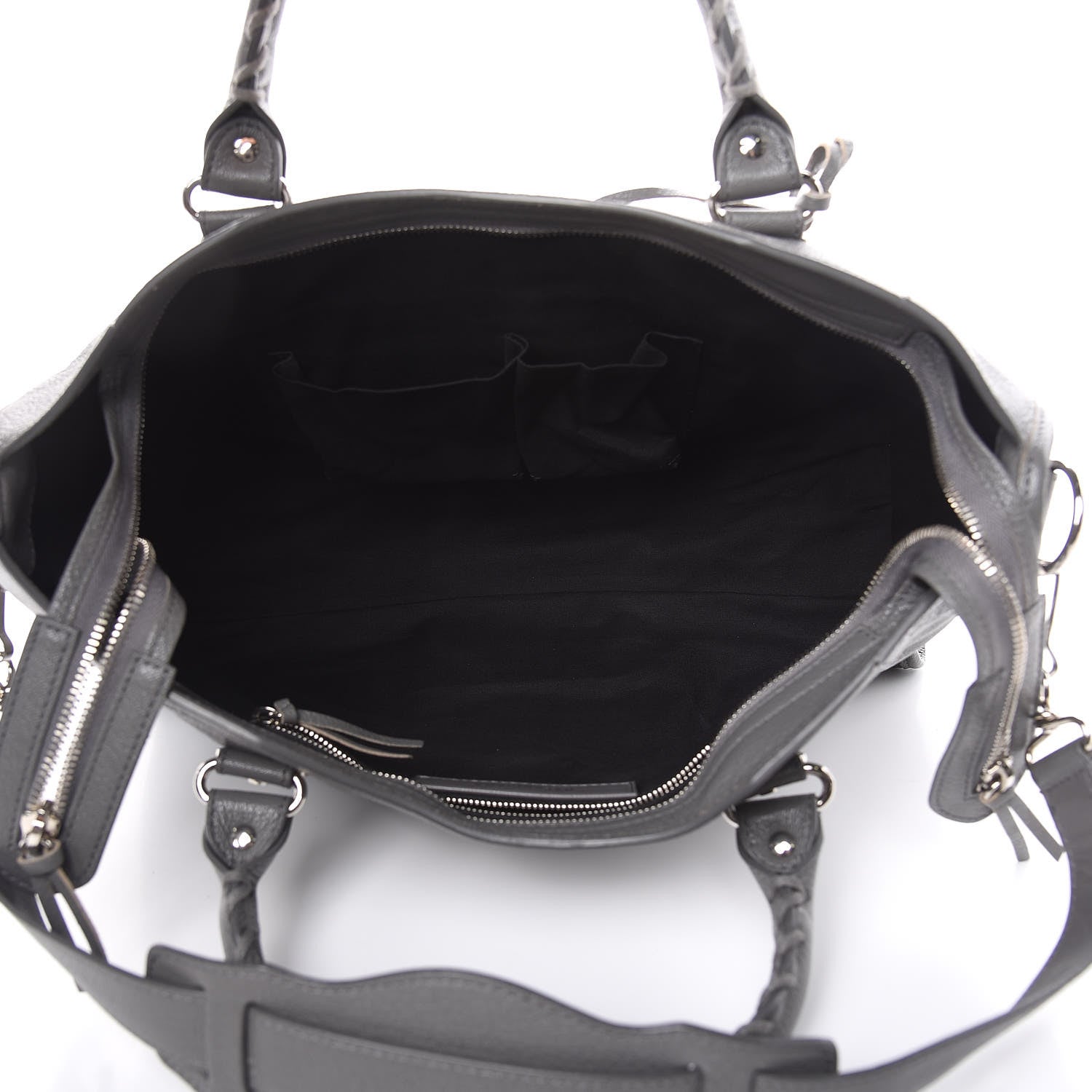 Balenciaga Chevre Silver Metallic Edge Hardware City Gris Acier 5 of 11