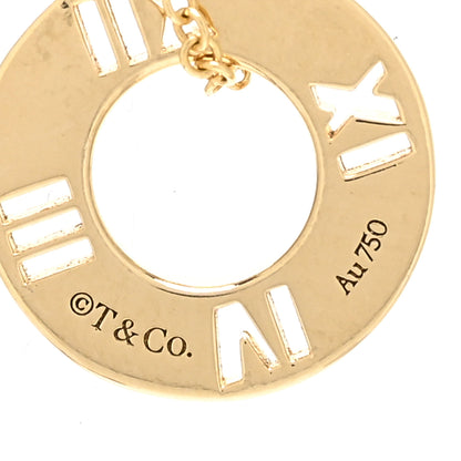 Tiffany 18K Yellow Gold Diamond Atlas Pierced Pendant Necklace 4 of 4