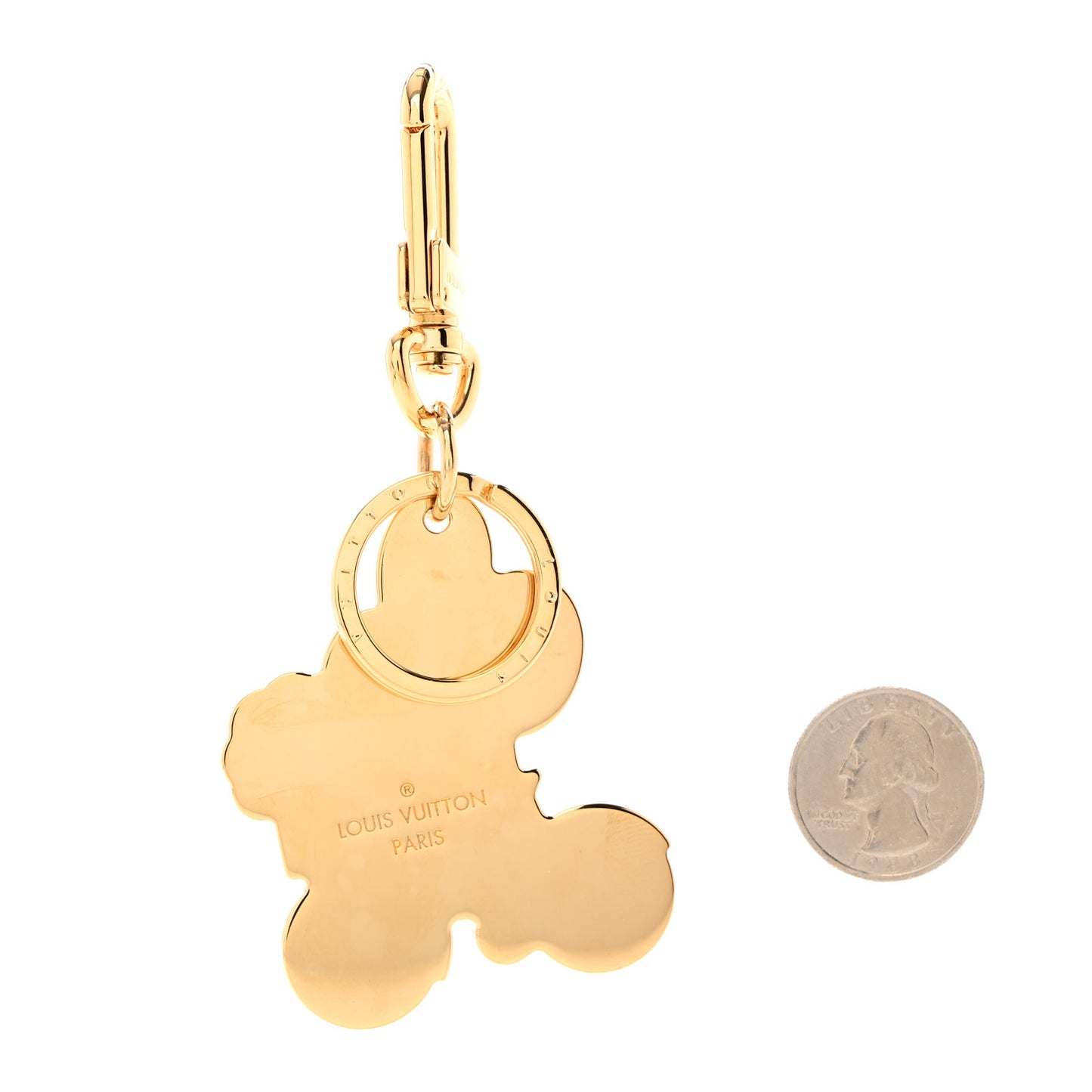 LOUIS VUITTON Enamel Vivienne Bag Charm Key Holder Multicolor