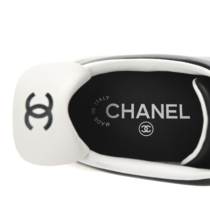 Chanel Calfskin CC Womens Sneakers 36.5 Black 8 of 10