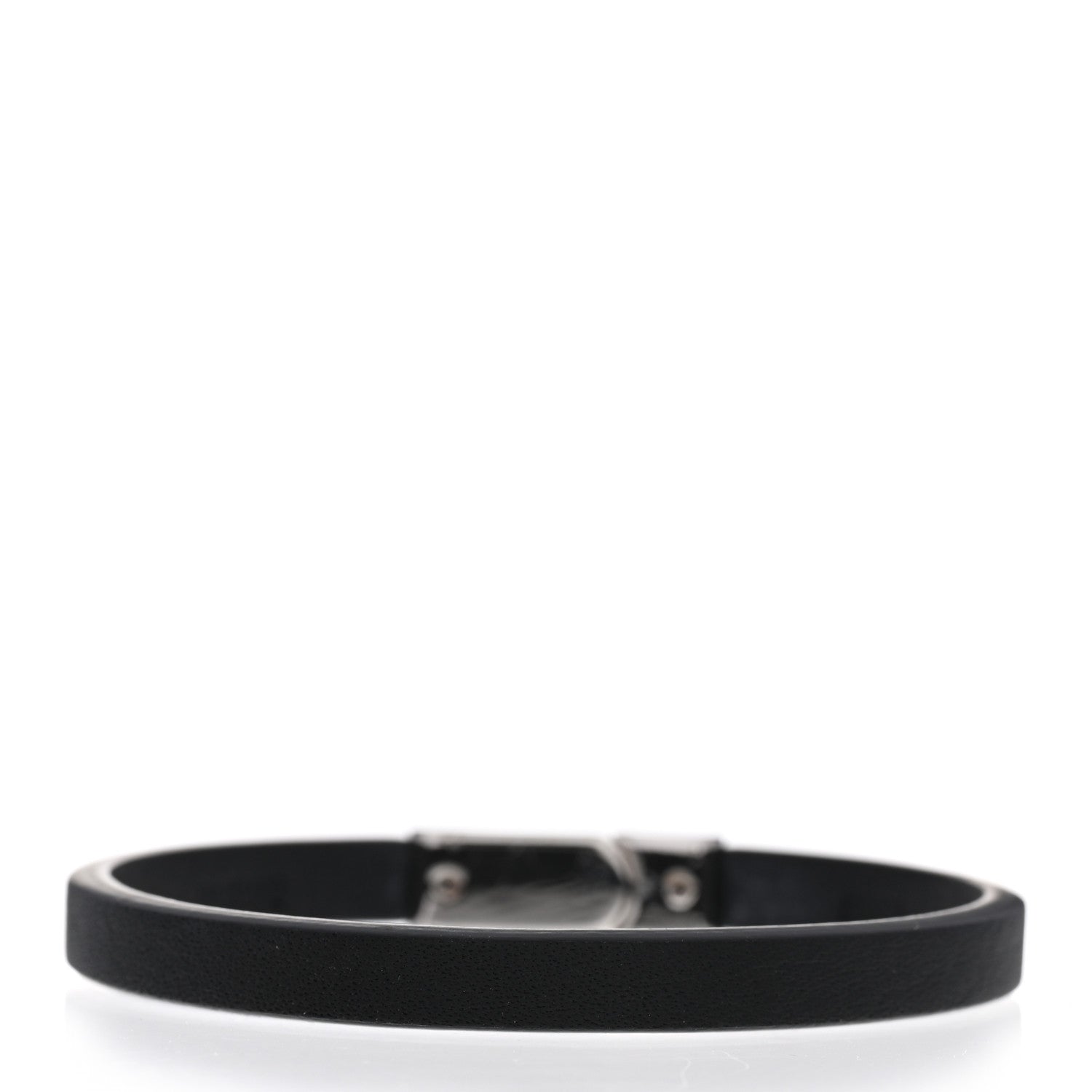 Louis Vuitton Calfskin Monogram Flower Edge Bracelet 19 Black 3 of 5
