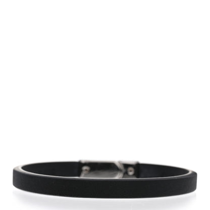 Louis Vuitton Calfskin Monogram Flower Edge Bracelet 19 Black 3 of 5