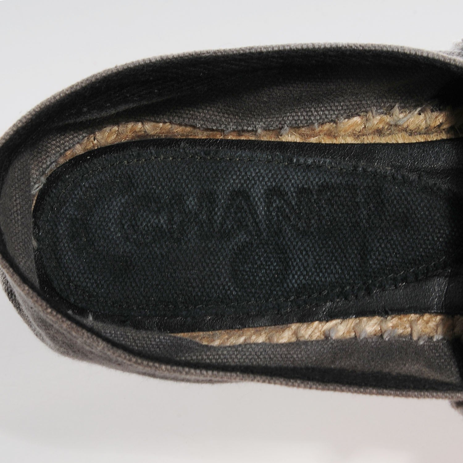 Chanel Toile CC Espadrilles 37 Grey Black 7 of 7
