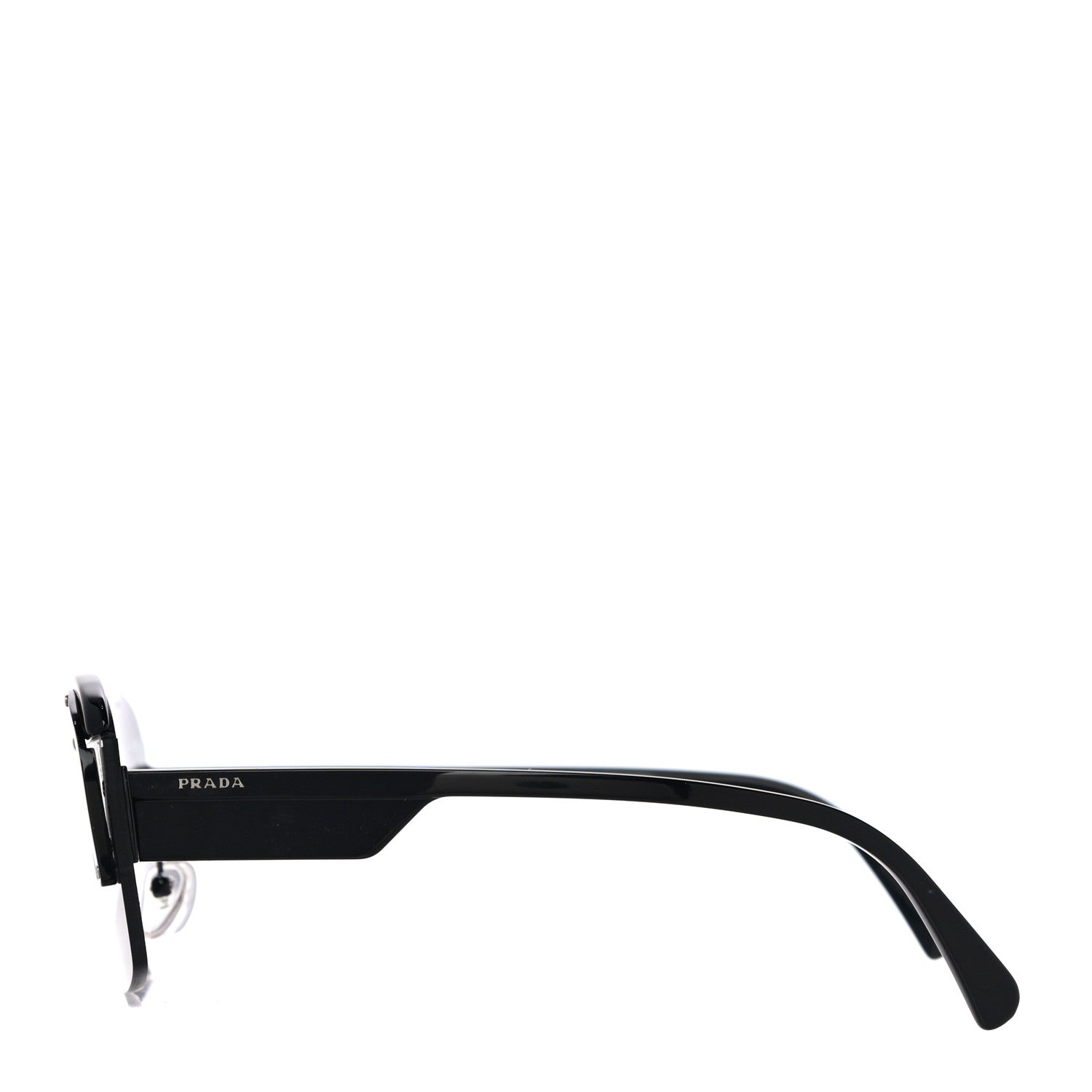 Prada Rectangular Sunglasses SPR 15U Black 2 of 7