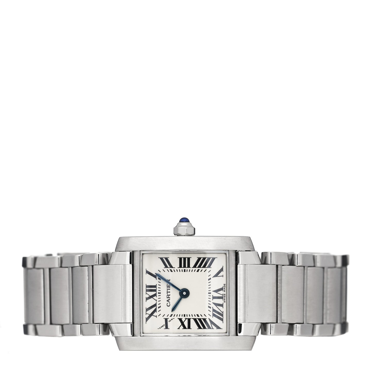 Stainless Steel 20mm Tank Francaise Quartz Watch