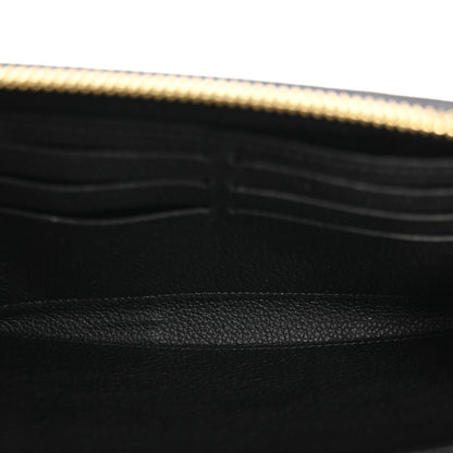 Louis Vuitton Empreinte Monogram Giant Zippy Wallet Black Beige 5 of 6