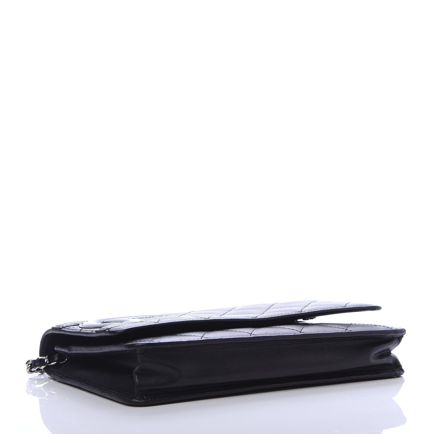 Chanel Calfskin Quilted Cambon Wallet On Chain WOC Black 4 of 11