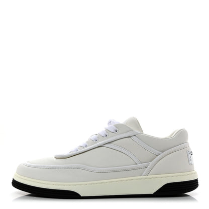 Chanel Fabric Womens Logo Sneakers 36.5 White 1 of 9