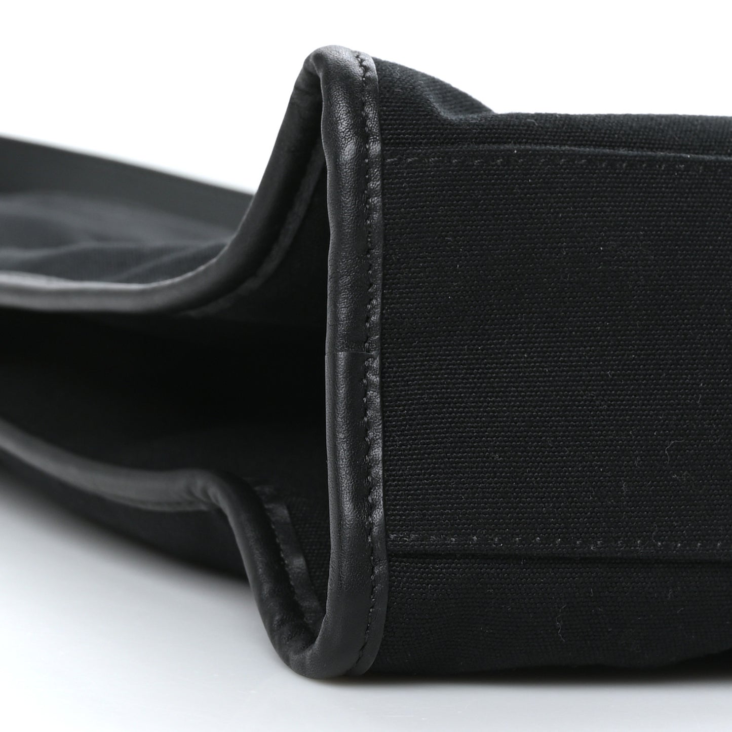 Canvas Stamp Patch Tote Black Brown