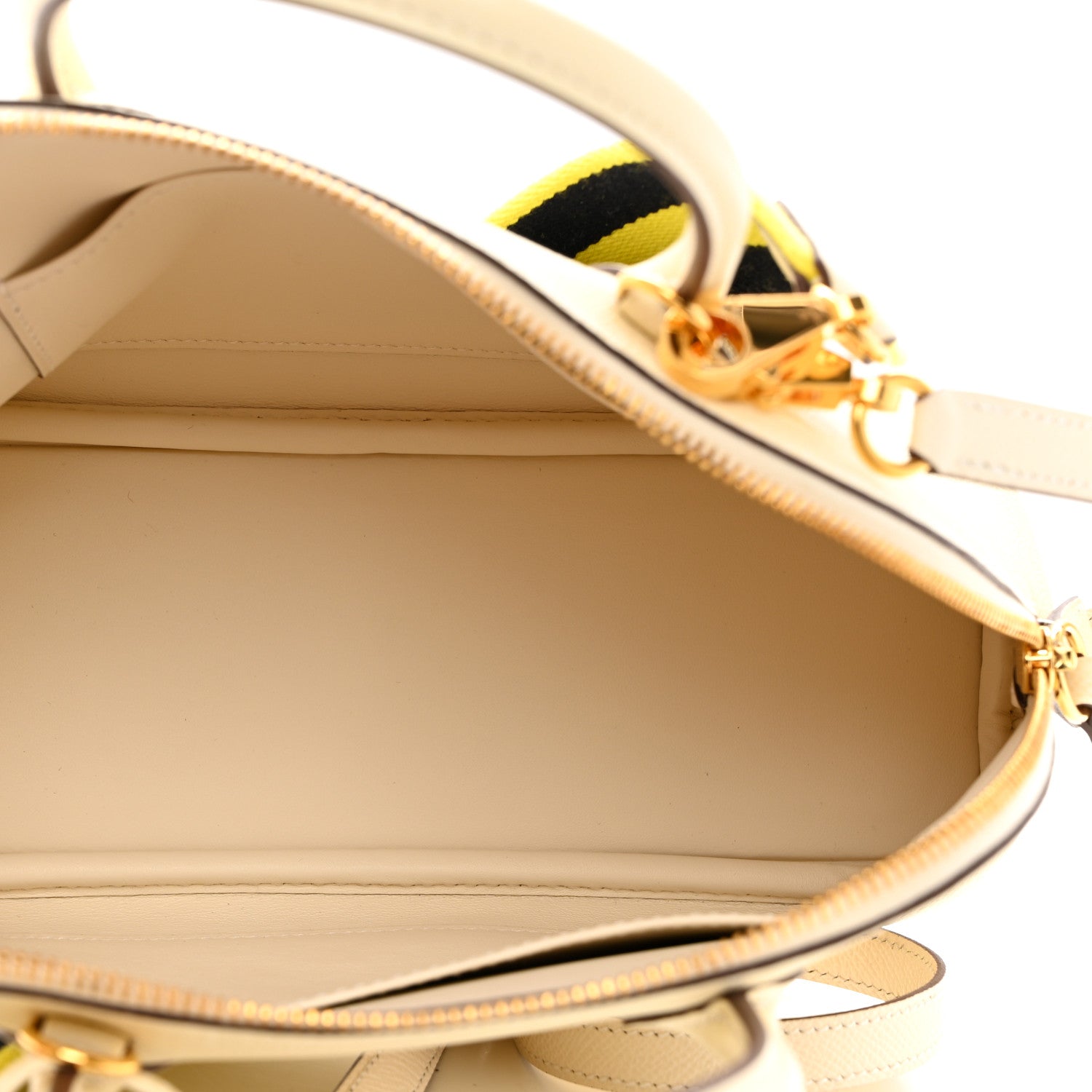 Hermes Epsom 1923 Sangle Bolide 25 Nata Bleu Indigo Lime 5 of 12