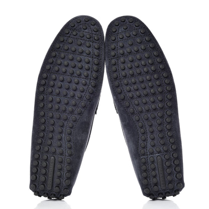 Louis Vuitton Suede Calfskin Mens Hockenheim Moccasin Loafers 9.5 Blue 5 of 10