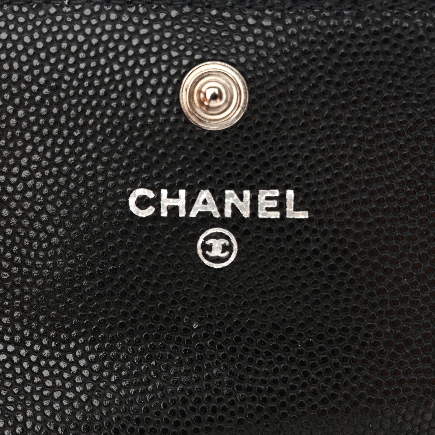 Chanel Caviar Quilted CC Flap Card Holder Black 6 of 9