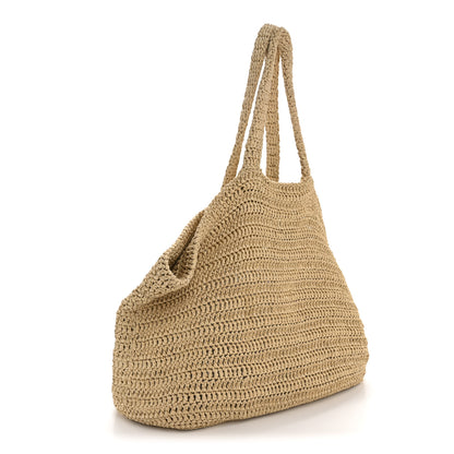 Saint Laurent Raffia Rive Gauche Tote Natural 3 of 12