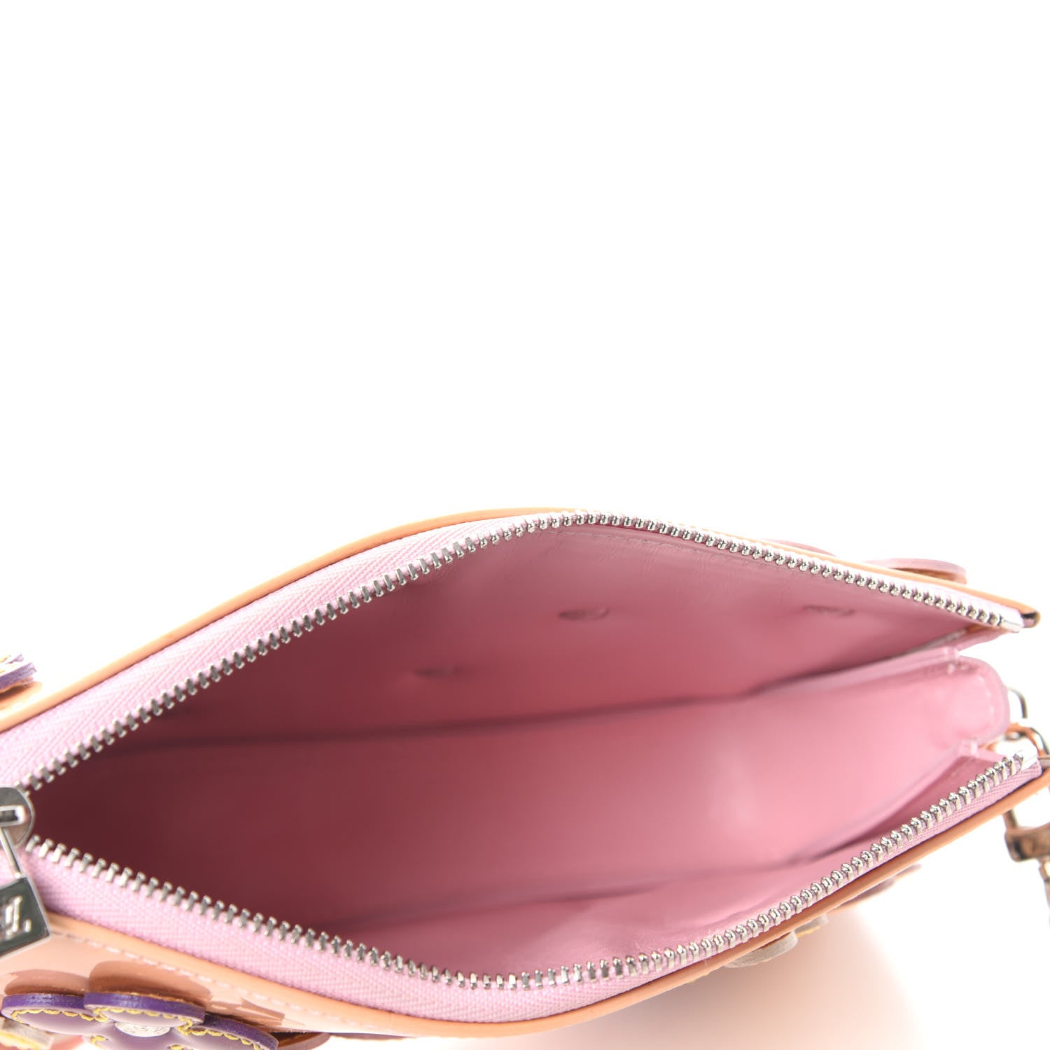 Louis Vuitton Vernis Lexington Fleurs Pochette Pink 5 of 11