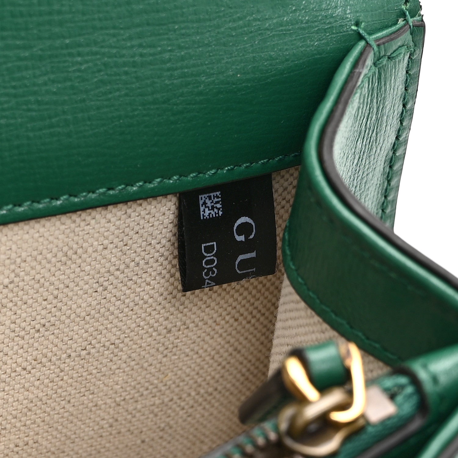 Gucci Azalea Calfskin Enamel Small Dionysus Shoulder Bag New Shamarock Emerald Off White 8 of 11