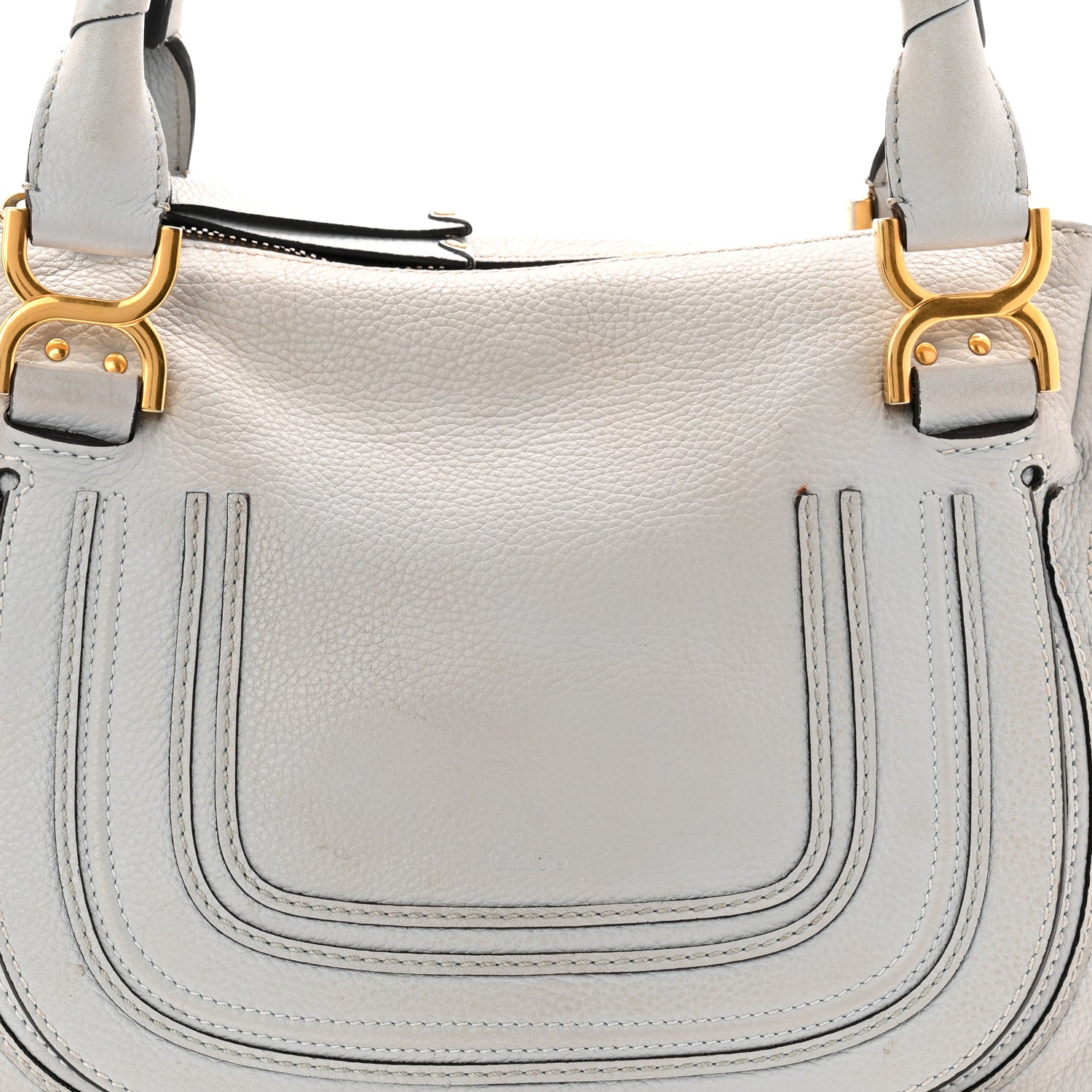 Chloe Calfskin Small Marcie Satchel Faded Blue 9 of 10