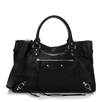 Balenciaga Classic Silver Hardware Medium Le City Black 1 of 10