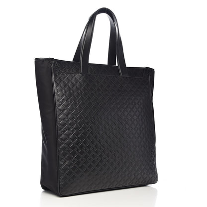 Versace Calfskin Nylon Medusa Lifestyle Tote Black 3 of 9