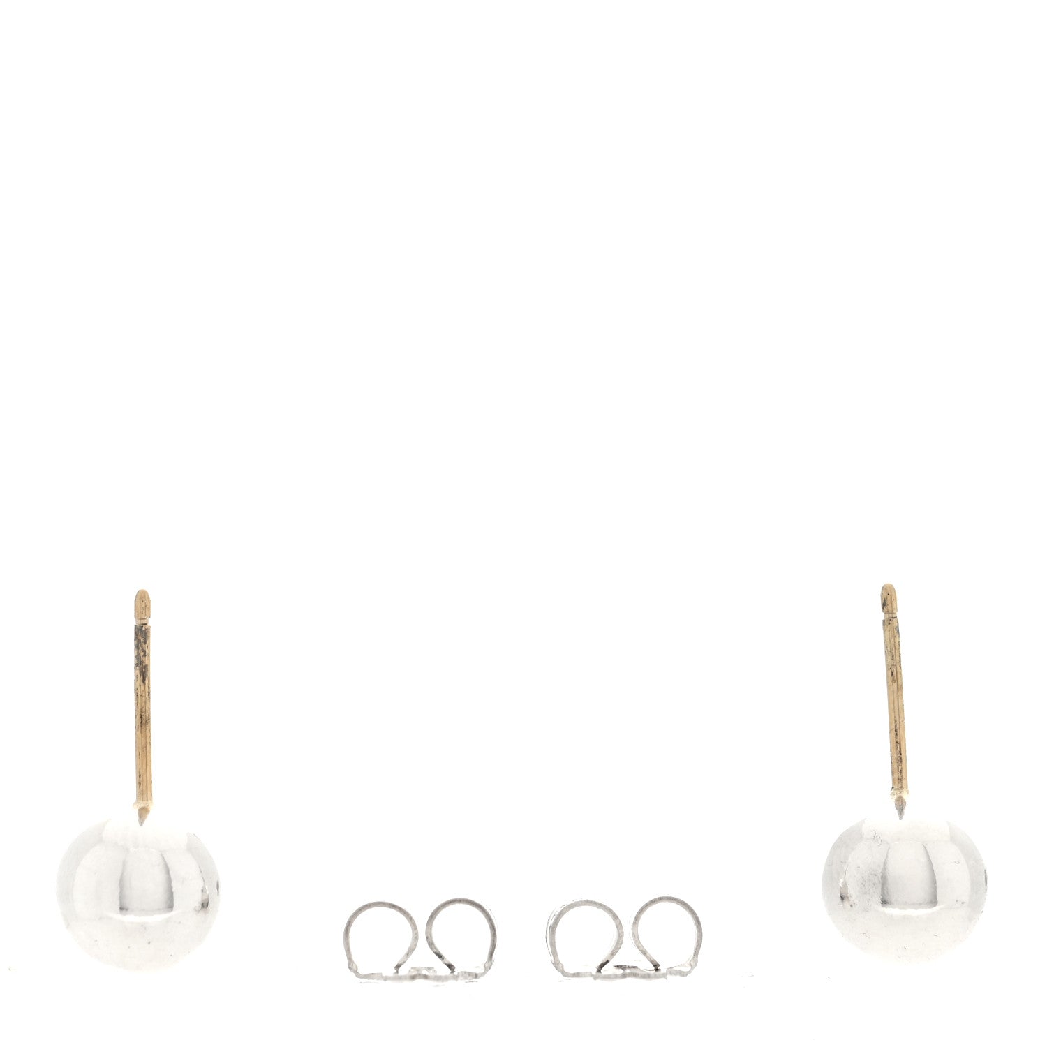 Tiffany Sterling Silver 8mm Hardwear Ball Earrings 3 of 4