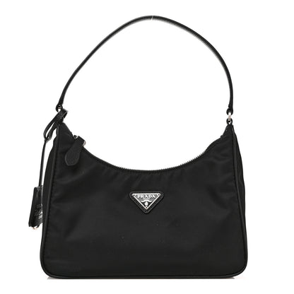 Prada Tessuto Nylon Saffiano Mini Re-Edition 2005 Bag Black 1 of 10