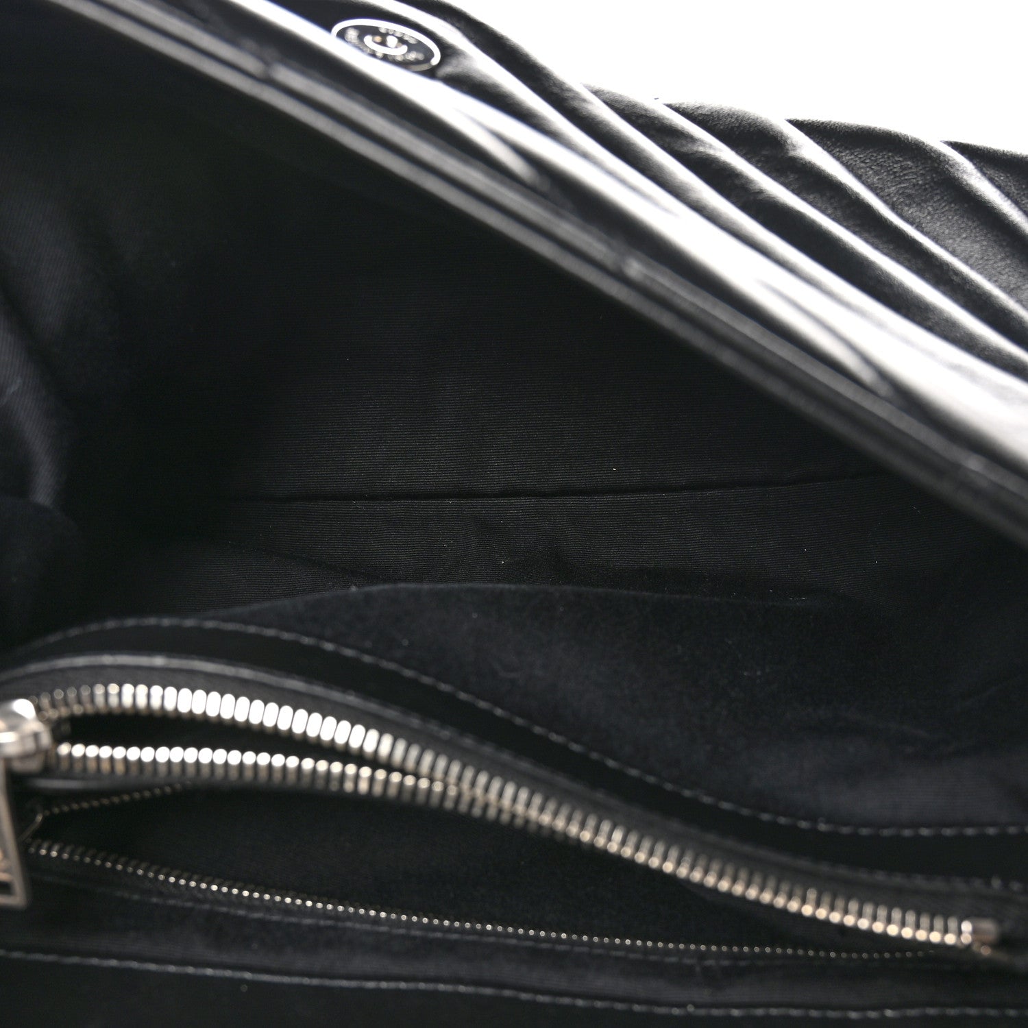 Saint Laurent Calfskin Y Quilted Monogram Medium Loulou Chain Satchel Black 5 of 10