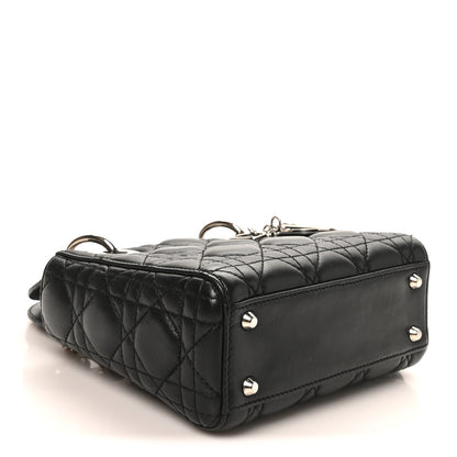 Christian Dior Lambskin Cannage Mini Lady Dior Black 4 of 10