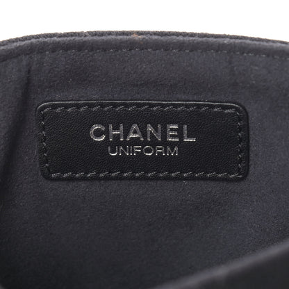Chanel Jersey Quilted Mini Crossbody Bag Black 6 of 9