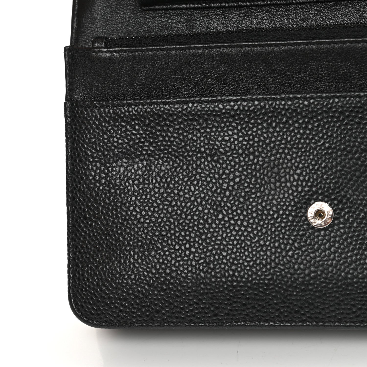 Chanel Caviar Timeless CC Wallet On Chain WOC Black 12 of 12
