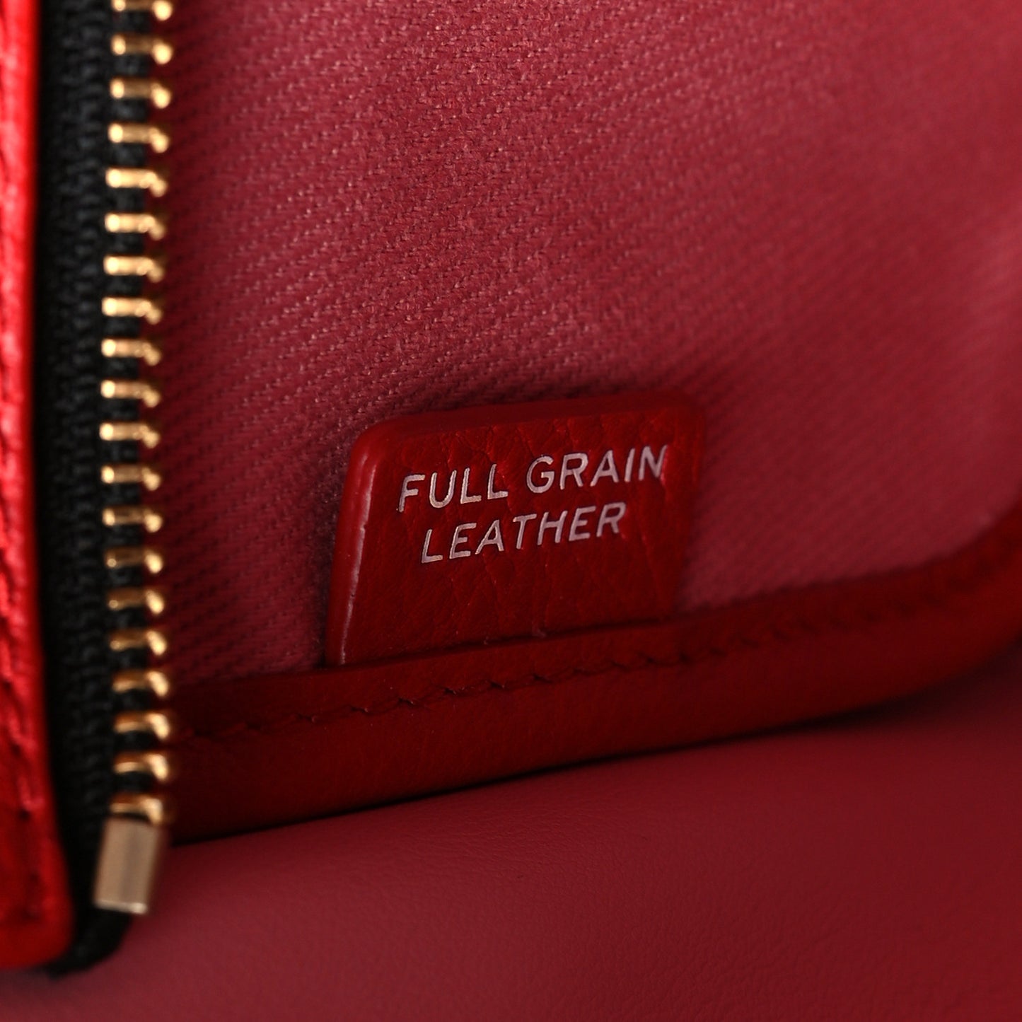 Grained Calfskin Small The Tote Bag True Red