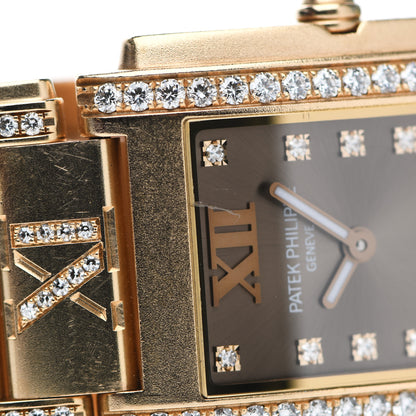 Patek Philippe 18K Rose Gold Diamond 25mm Twenty-4 Quartz Watch Chocolate 4910/40R-010 5 of 6