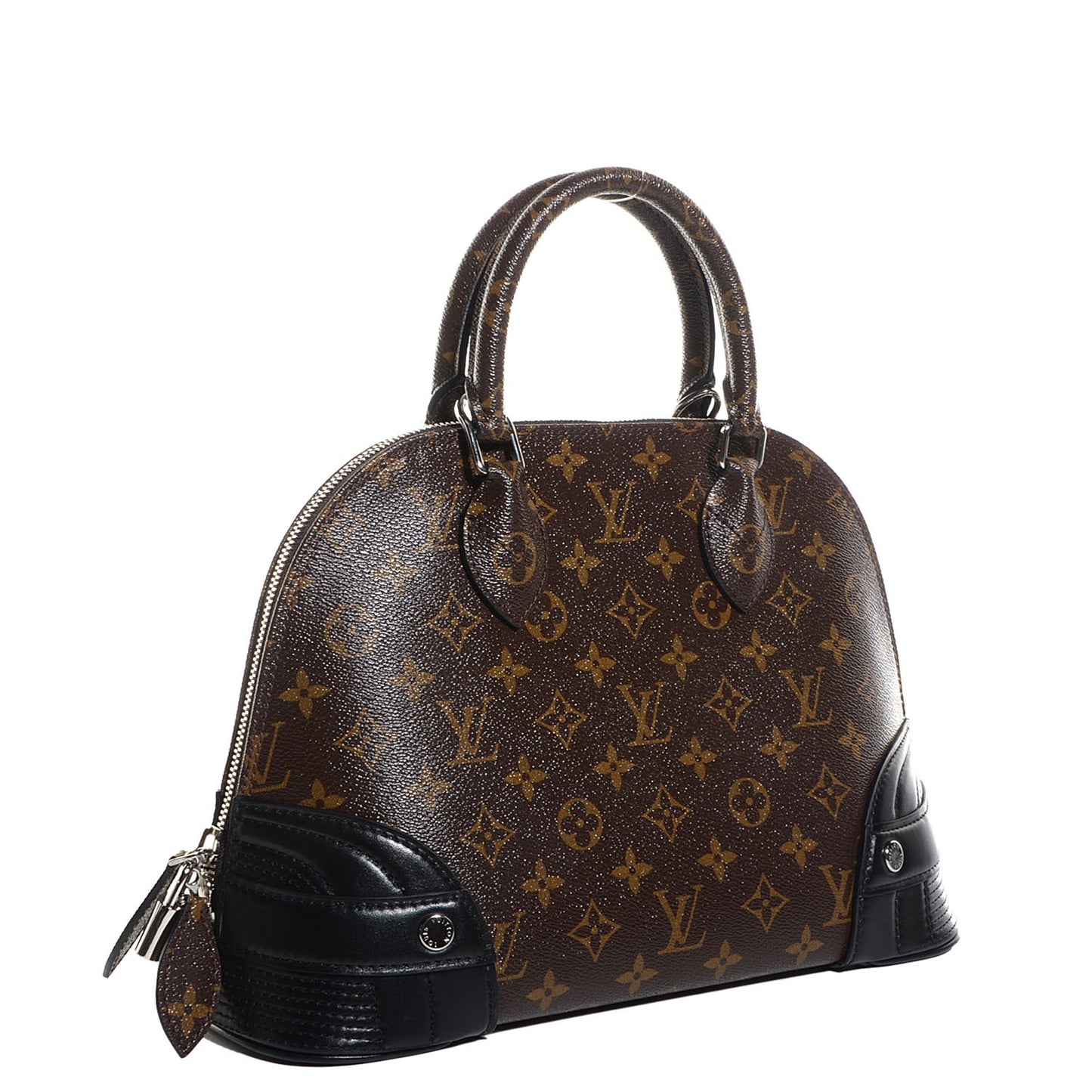 Shiny Monogram Alma PM Black