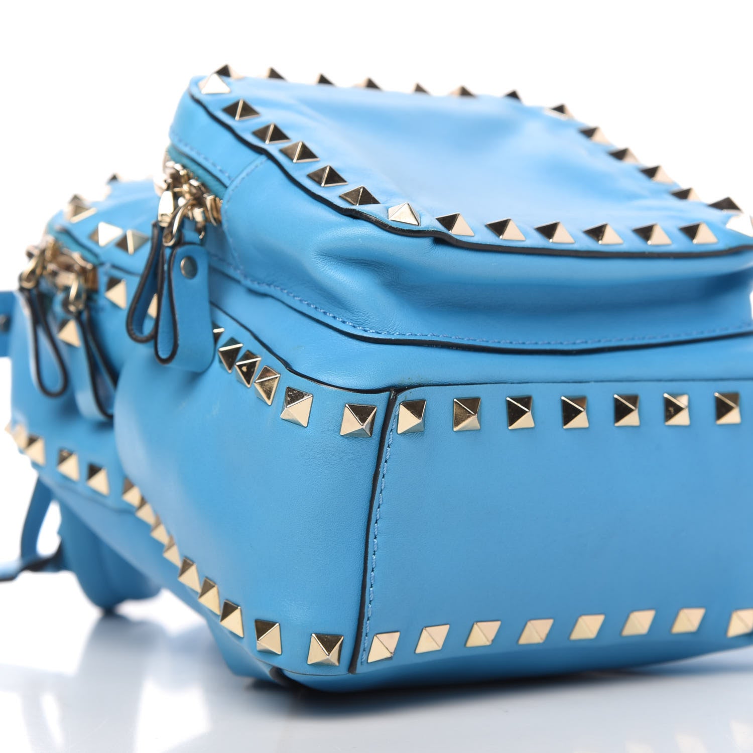 Valentino Garavani Calfskin Mini Rockstud Backpack Parrot 6 of 11