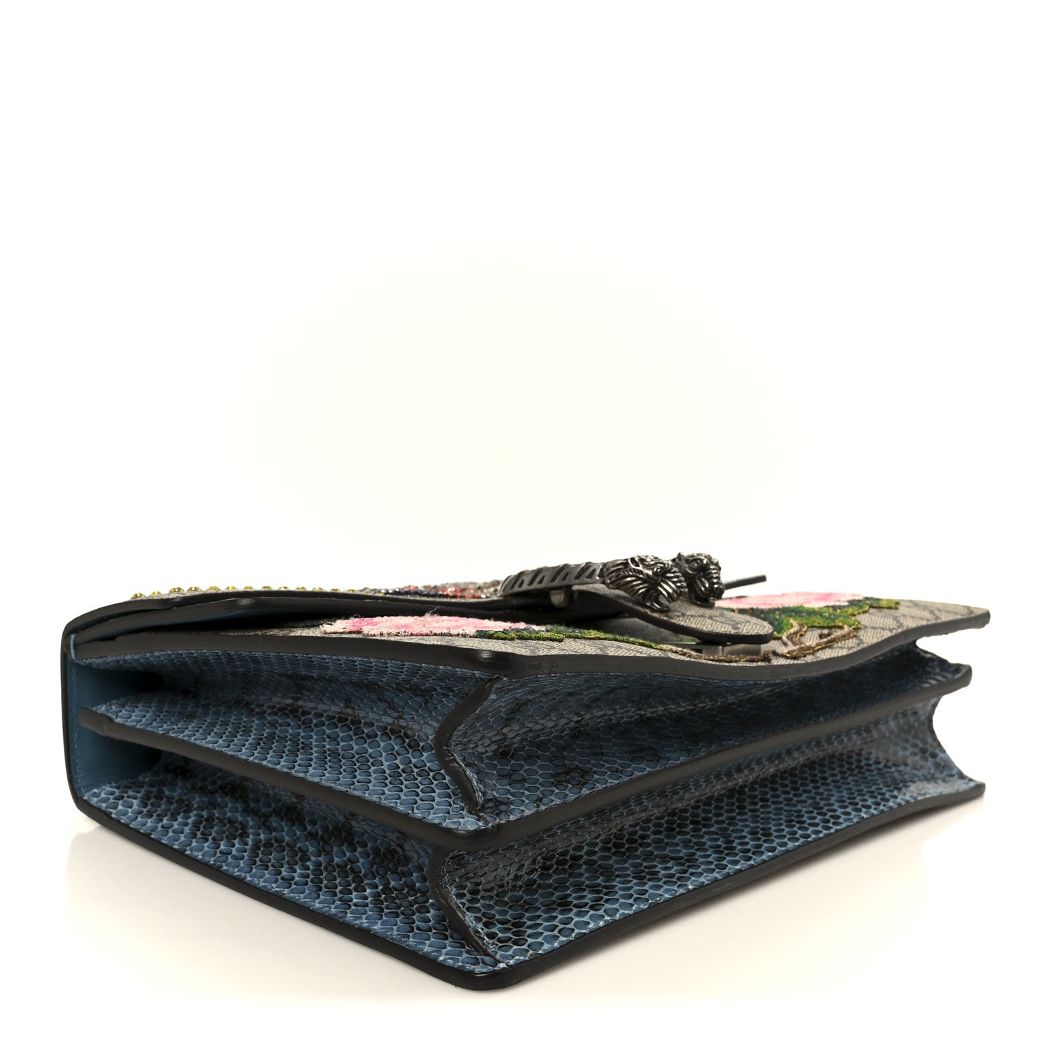 Gucci GG Supreme Monogram Python Embroidered Medium Dionysus Shoulder Bag 4 of 10