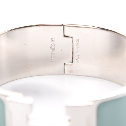Hermes Enamel Wide Clic Clac H Bracelet PM Lagoon 5 of 5