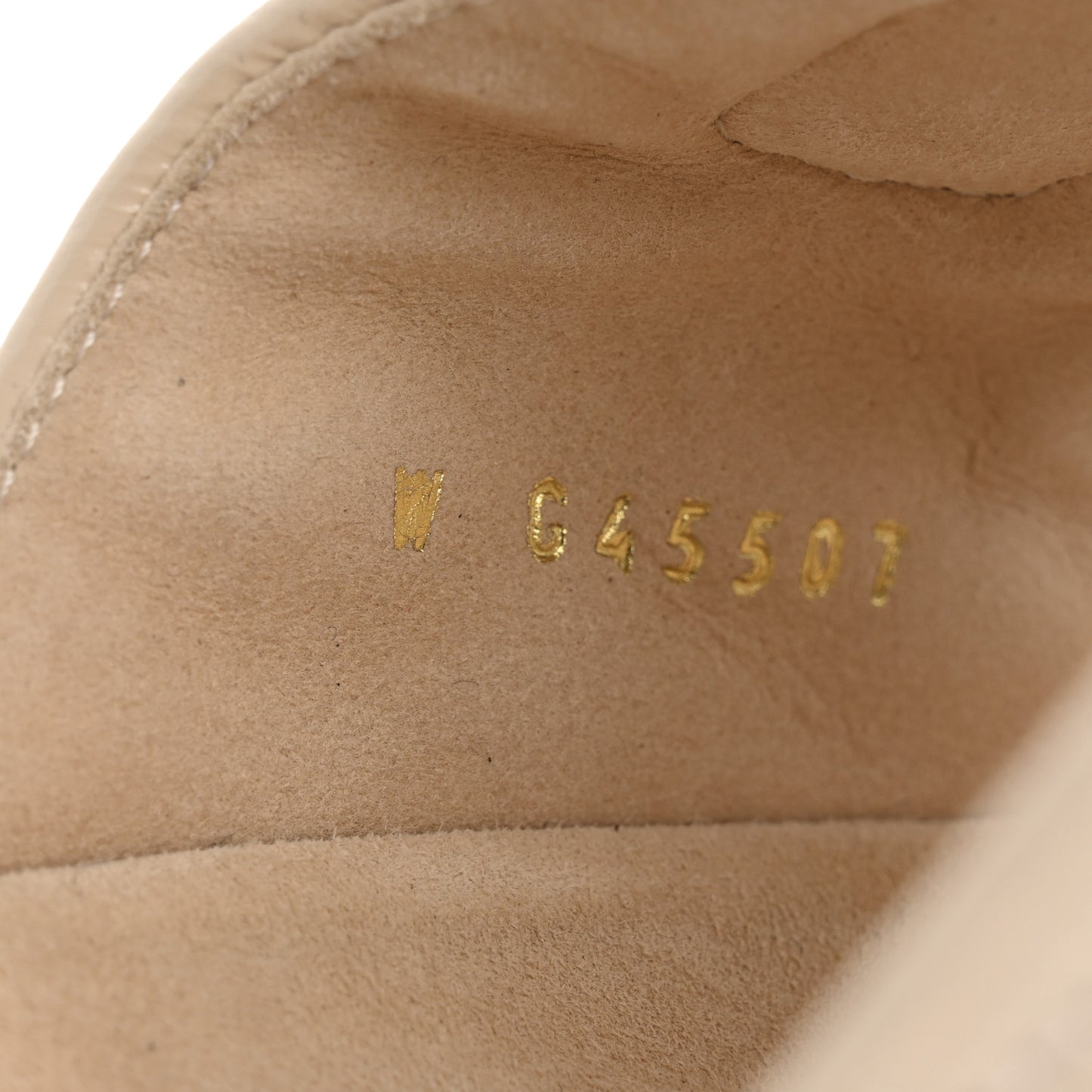 Shiny Calfskin Quilted Velcro Dad Crystal CC Slide Sandals 39.5 Beige