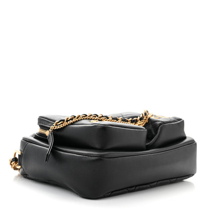 Chanel Calfskin Quilted Small Camera Case Black 4 of 11