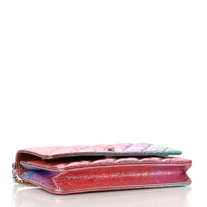 Chanel Metallic Goatskin Quilted 2.55 Reissue Wallet on Chain WOC Multicolor 4 of 12