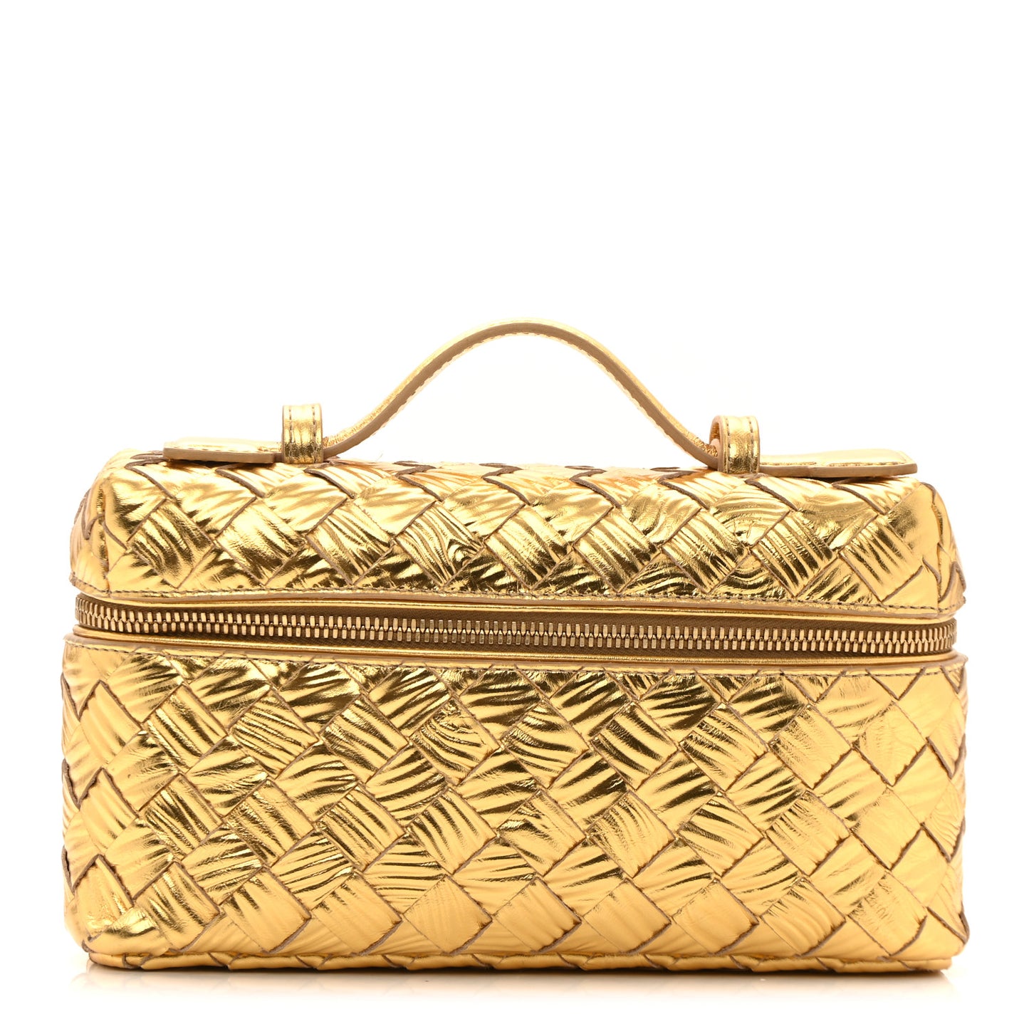 Metallic Intreccio Millefili Bang Bang Vanity Case Gold