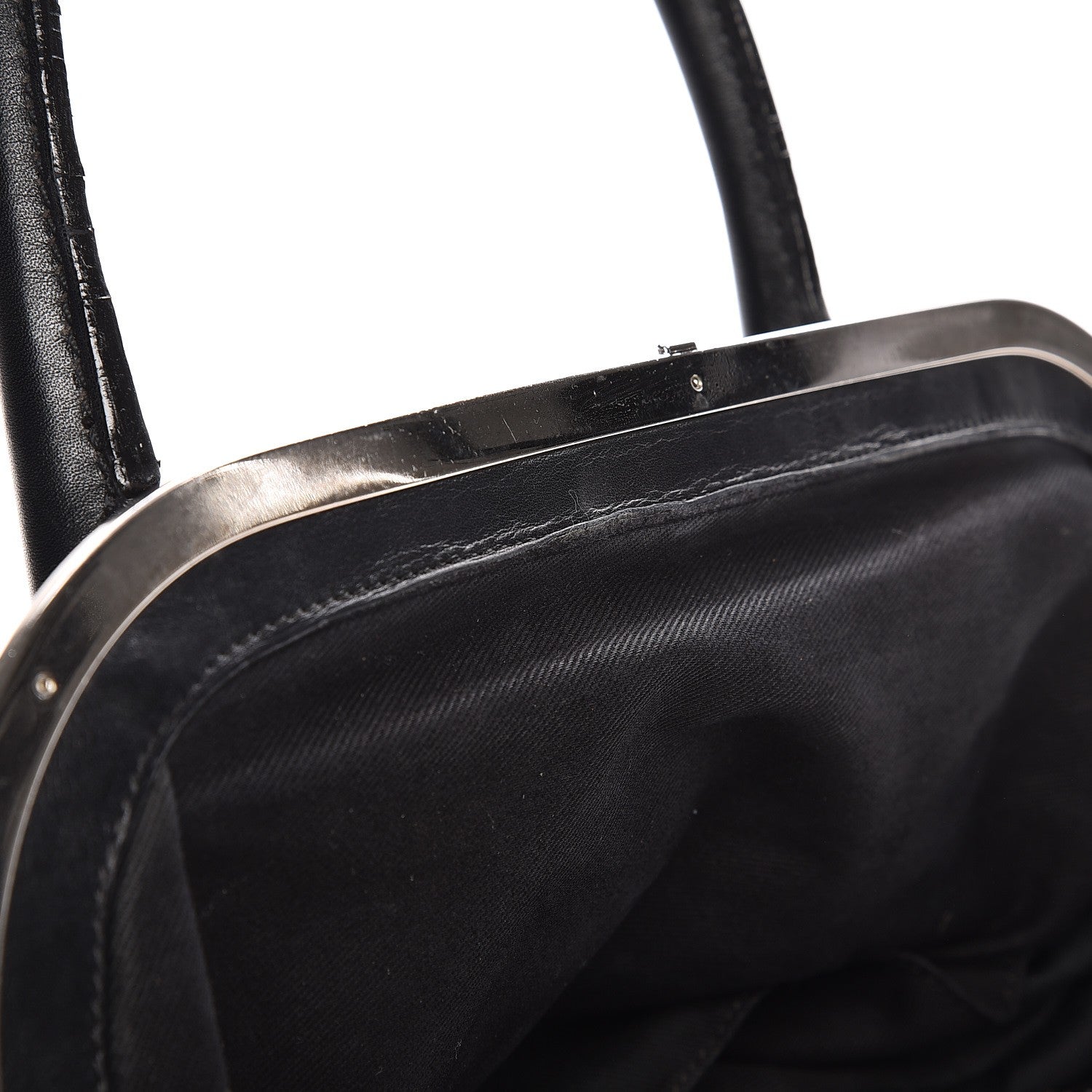 Chanel Calfskin Stitched Expandable Frame Bag Black 9 of 12
